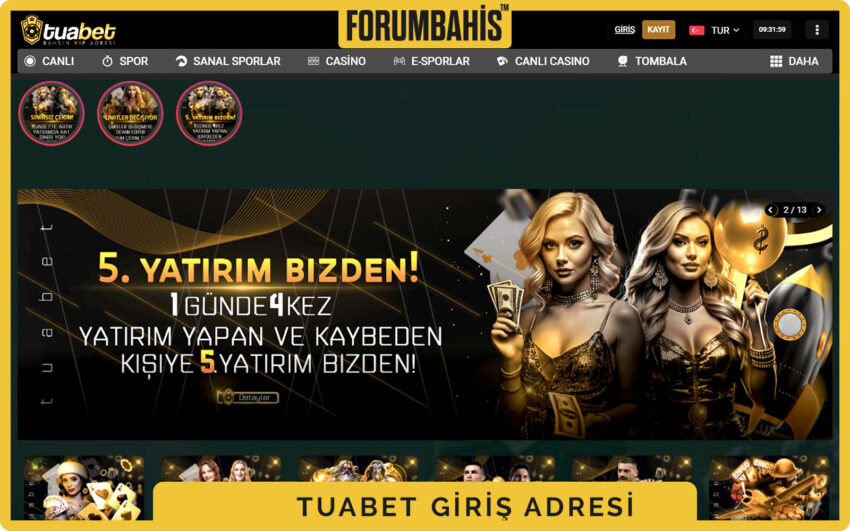 Tuabet mobil uyumlu giriş ekranı, hamburger menü ve sabit alt bar