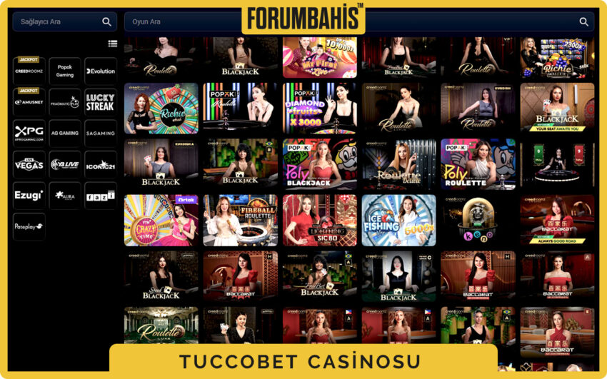 Tuccobet casino hızlı filtreler, minimum bahis ve bonus uygunluğu