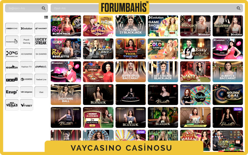 Vaycasino casino slot arayüzü, demo ve gerçek oyun düğmeleri