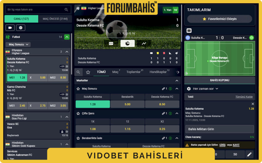 Vidobet casino ana sayfa ekran görüntüsü, slotlar ve canlı masalar